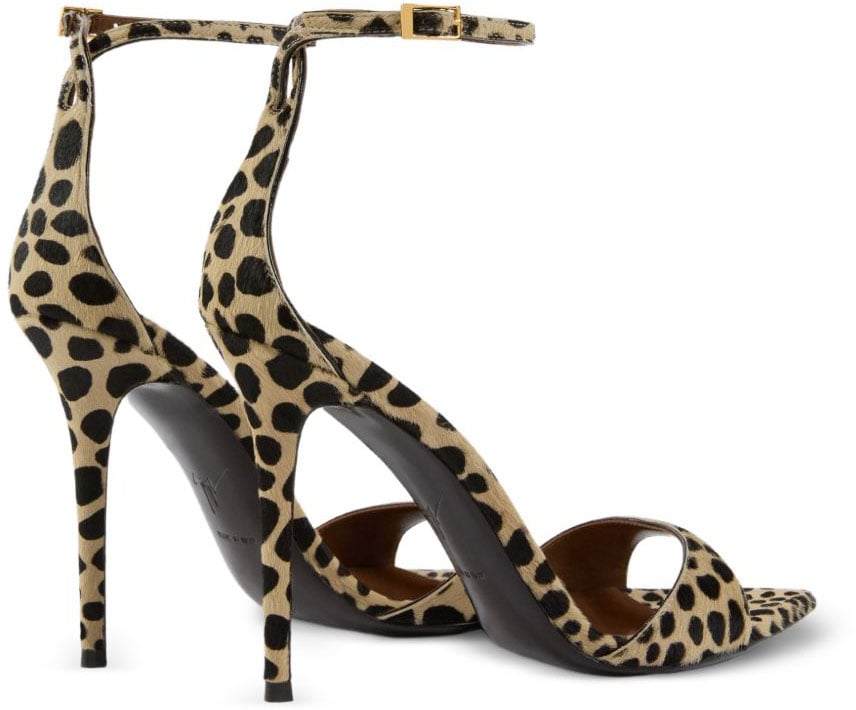 Giuseppe Zanotti With Heel Leopard Print Beige