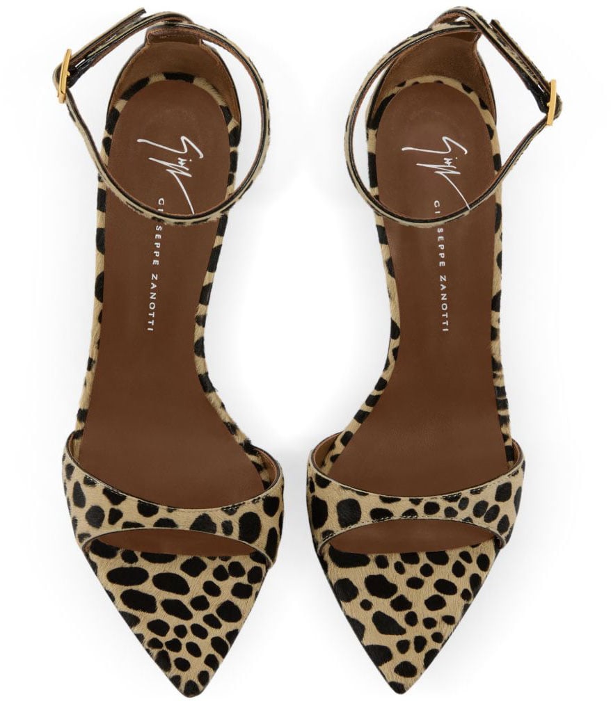 Giuseppe Zanotti With Heel Leopard Print Beige