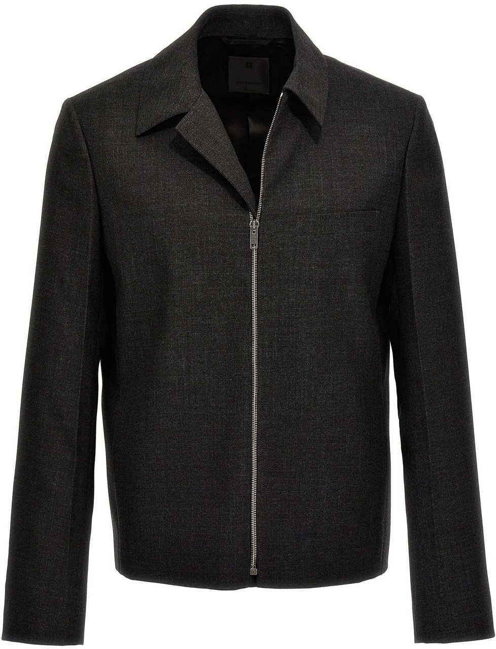 Givenchy Gray Virgin Wool Jacket Grijs