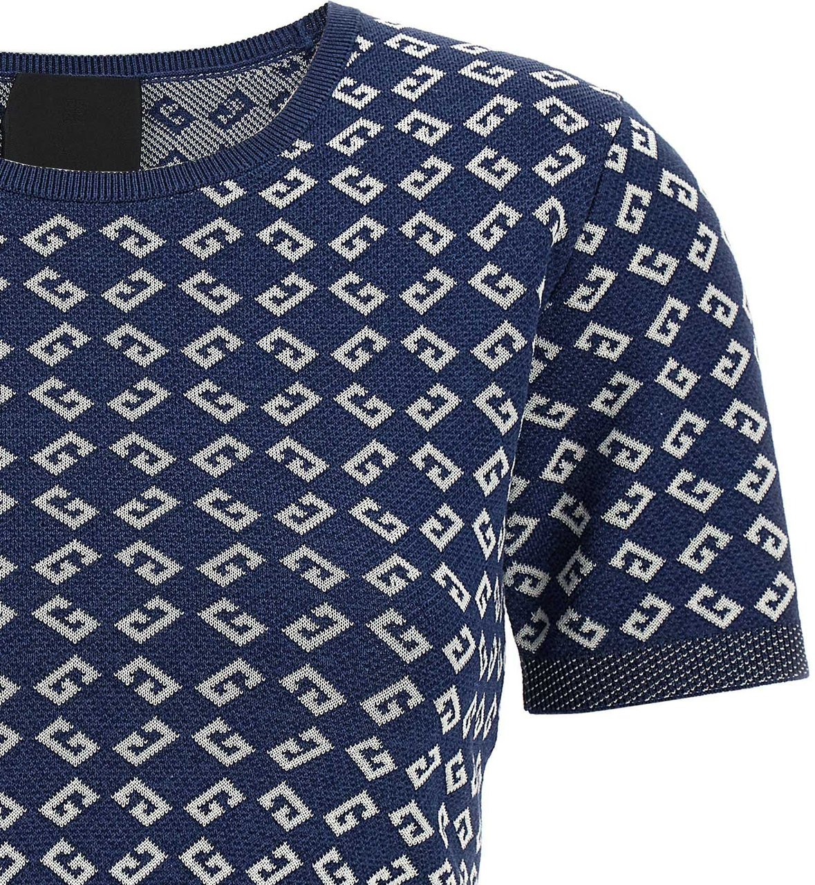 Givenchy Blue Viscose T-Shirt Blauw