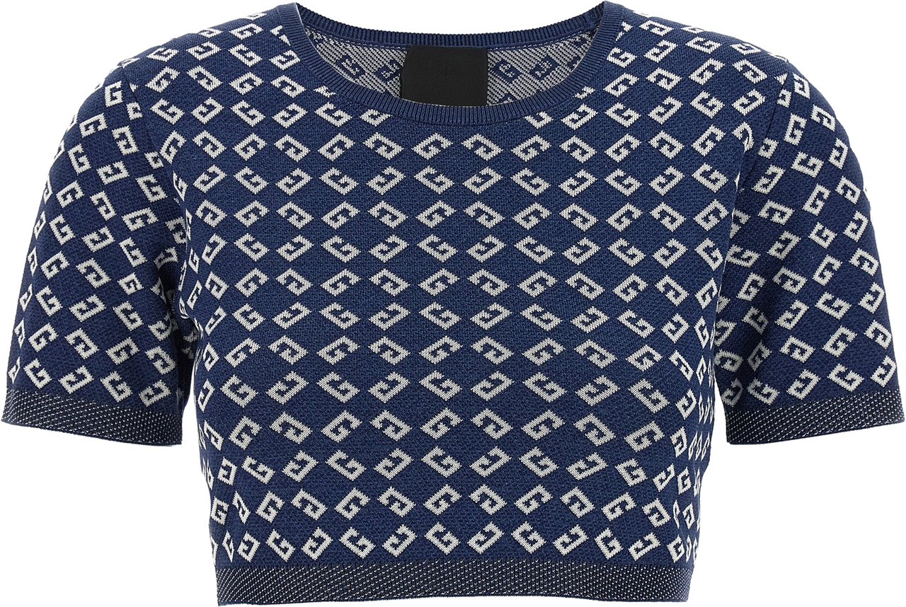 Givenchy Blue Viscose T-Shirt Blauw