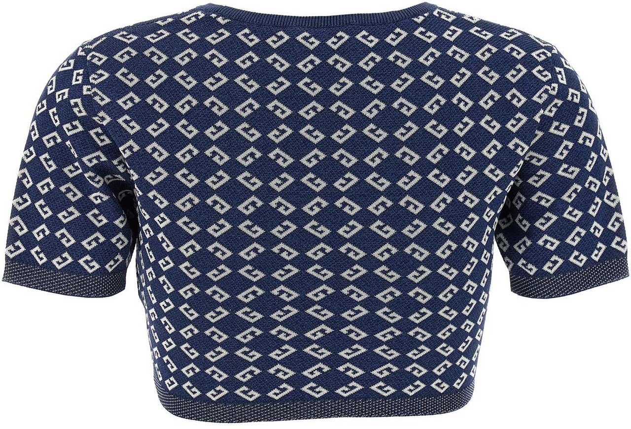 Givenchy Blue Viscose T-Shirt Blauw