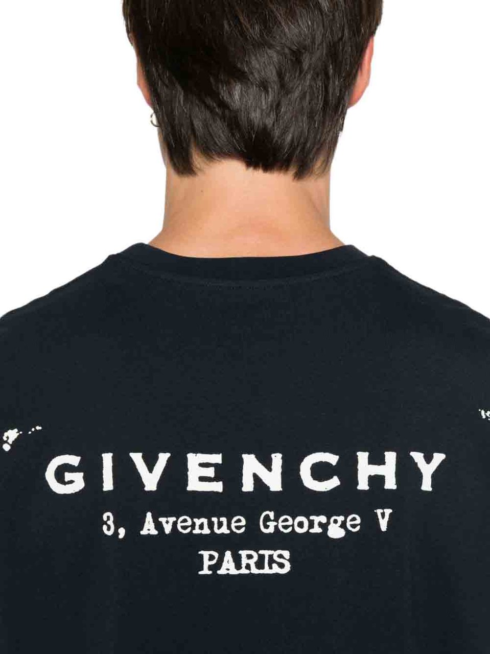 Givenchy T-Shirts And Polos Marine/Blanc Zwart