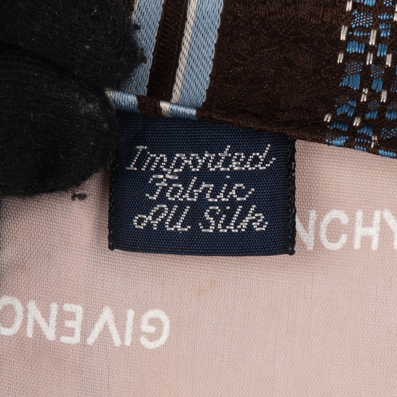 Givenchy Givenchy Striped Emblem Silk Tie Krawatte Bruin