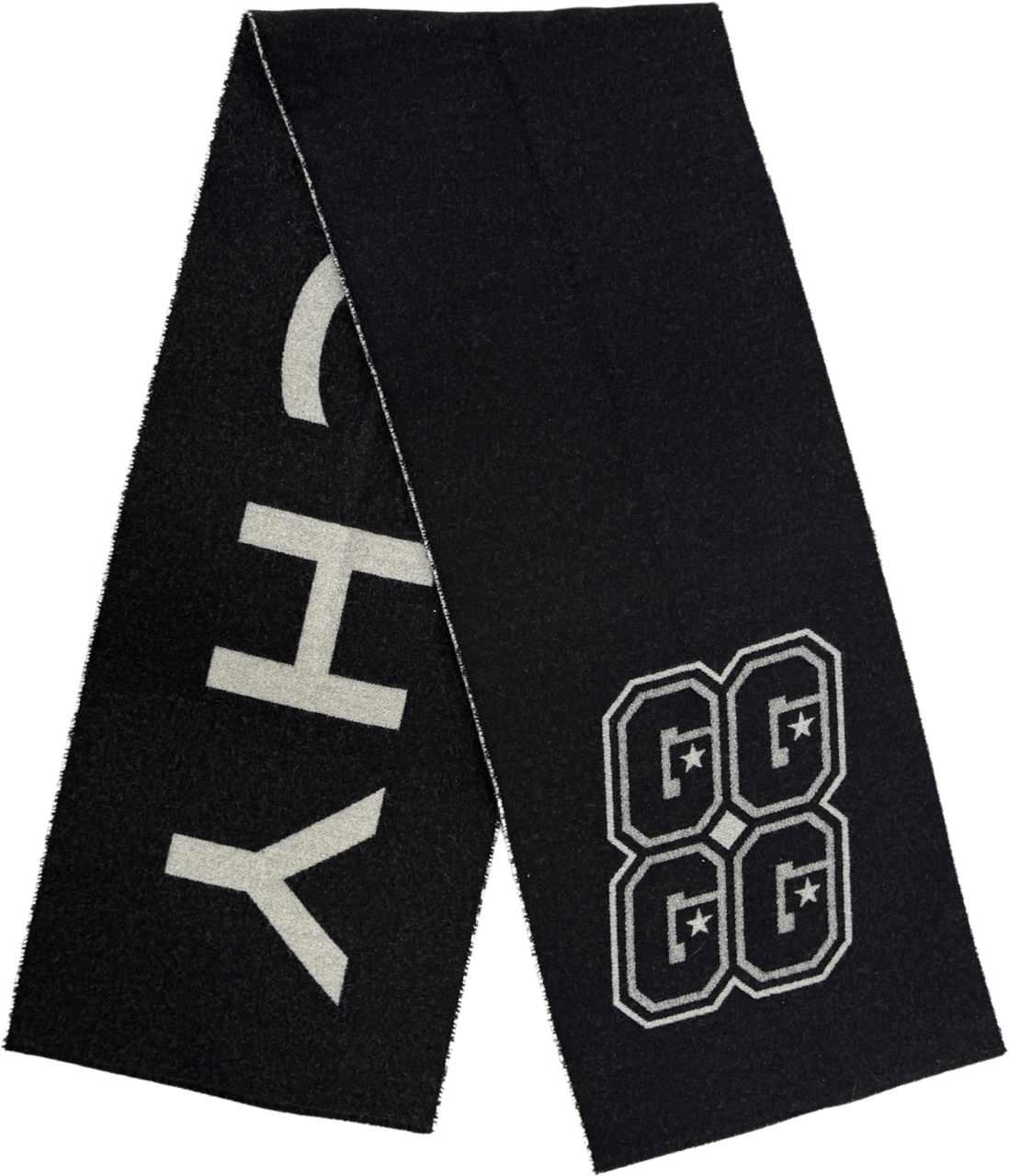 Givenchy Givenchy Schal aus Wolle Schwarz / neuwertig Zwart