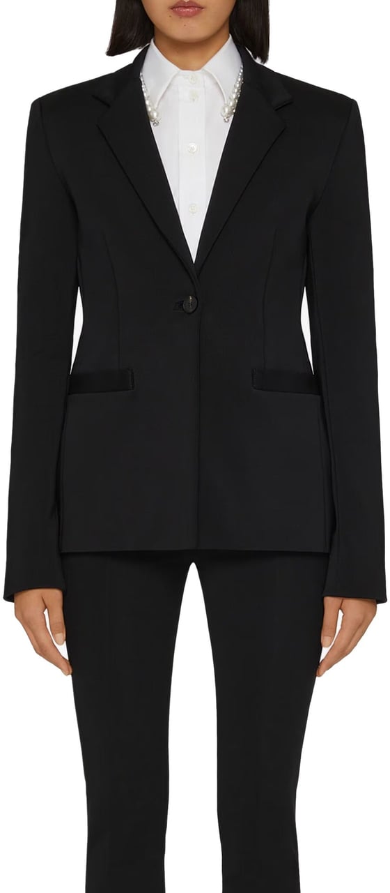GIVENCHY Black Slim Fit Tailored Jacket Zwart