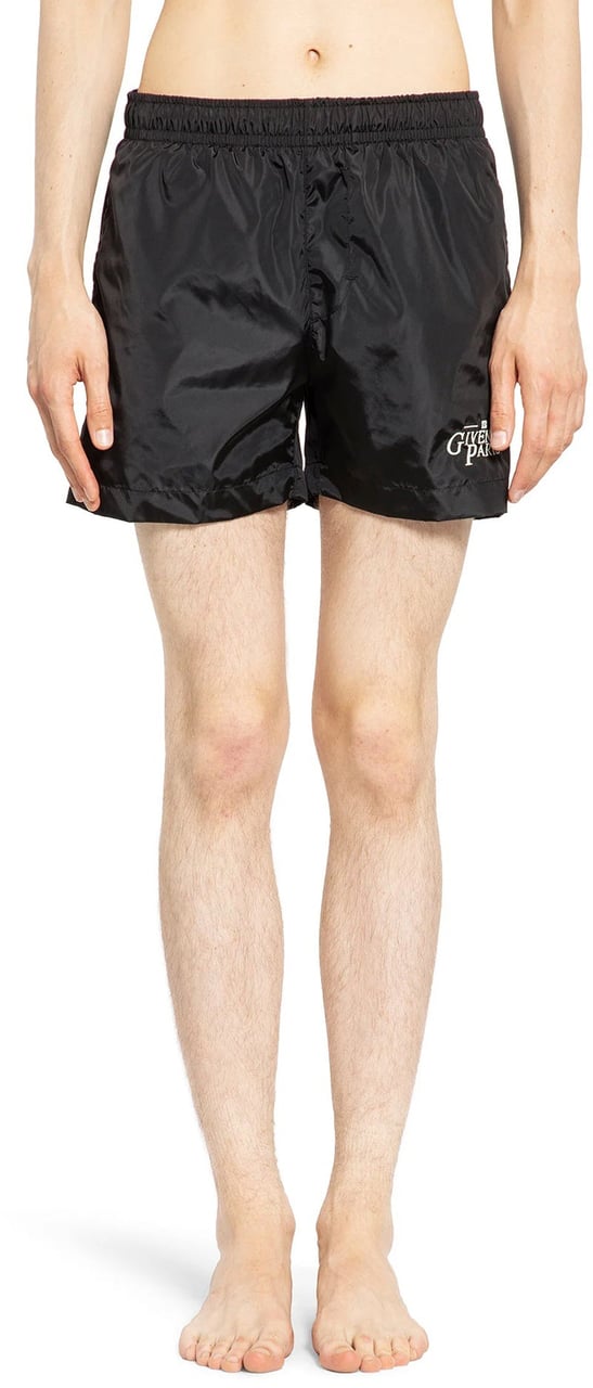 Givenchy Logo-Embroidered Swim Shorts Zwart