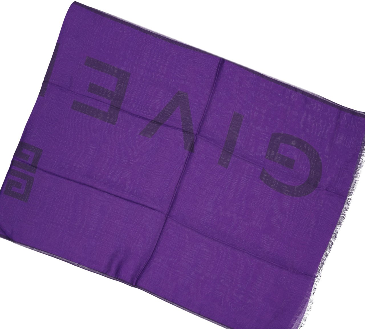 Givenchy Logo Scarf Paars