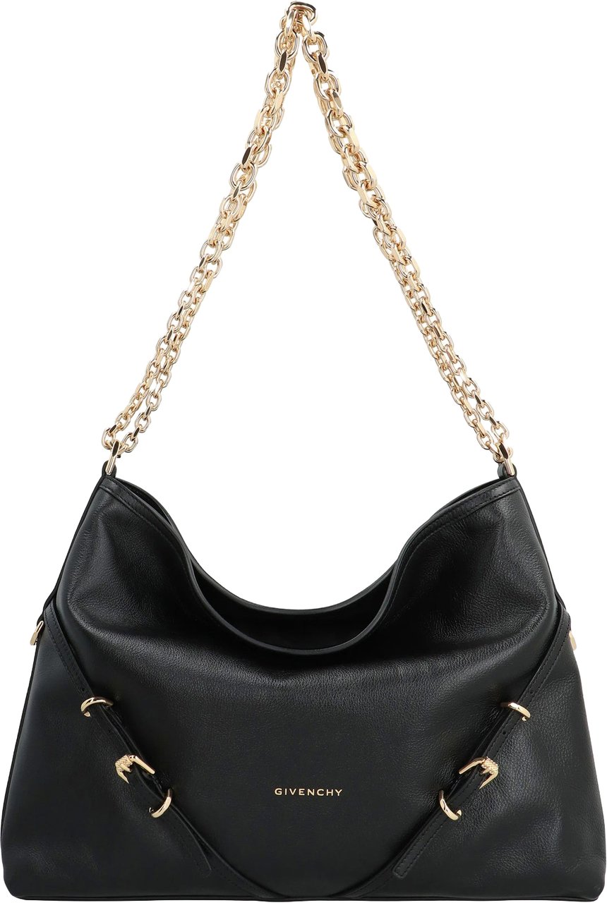 Givenchy Medium Voyou Chain Shoulder Bag Zwart