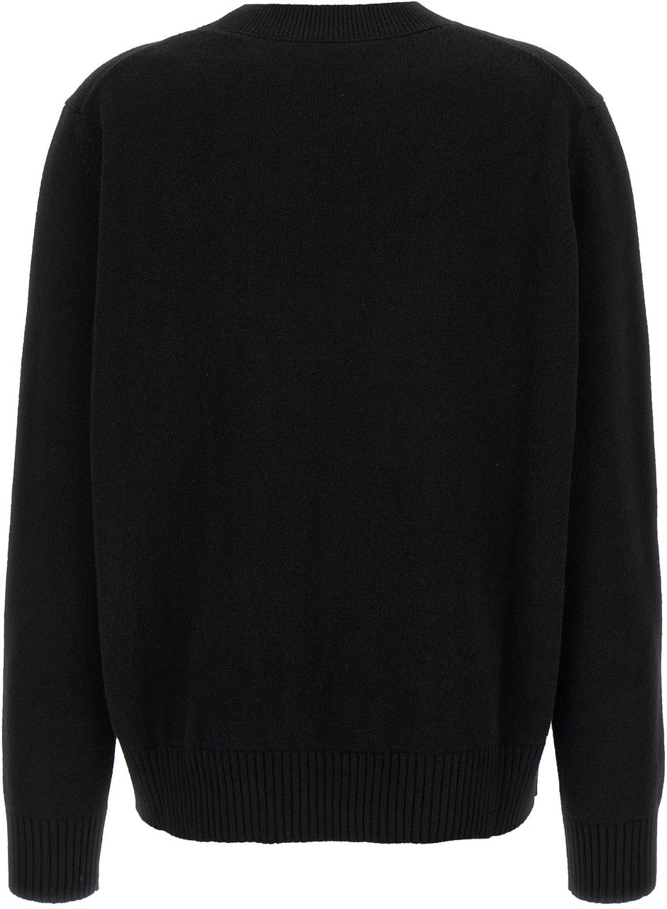 Givenchy Black Wool Cardigan Zwart