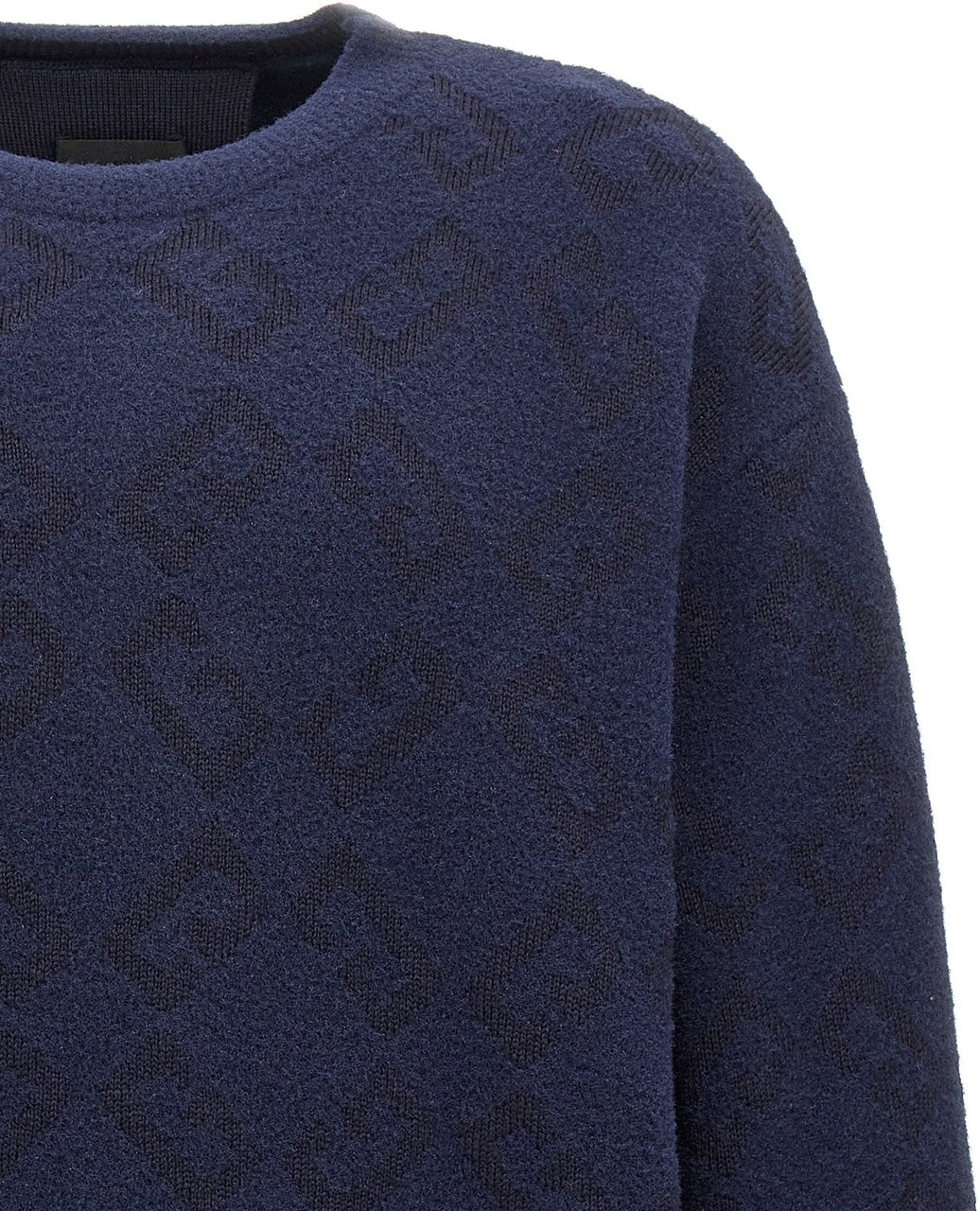 Givenchy Blue Wool Cardigan Blauw