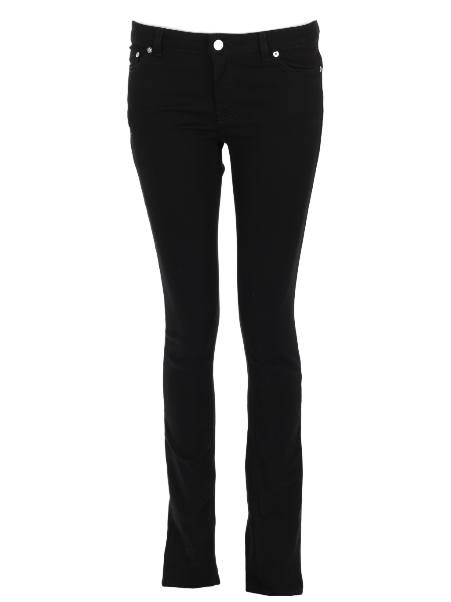 Givenchy Black Star Applique Cotton Jeans Zwart