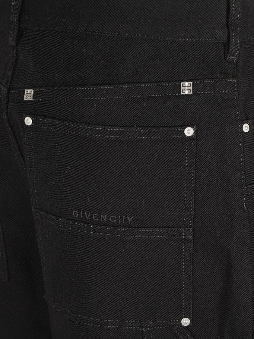 Givenchy Relaxed Fit Black Denim Jeans Zwart