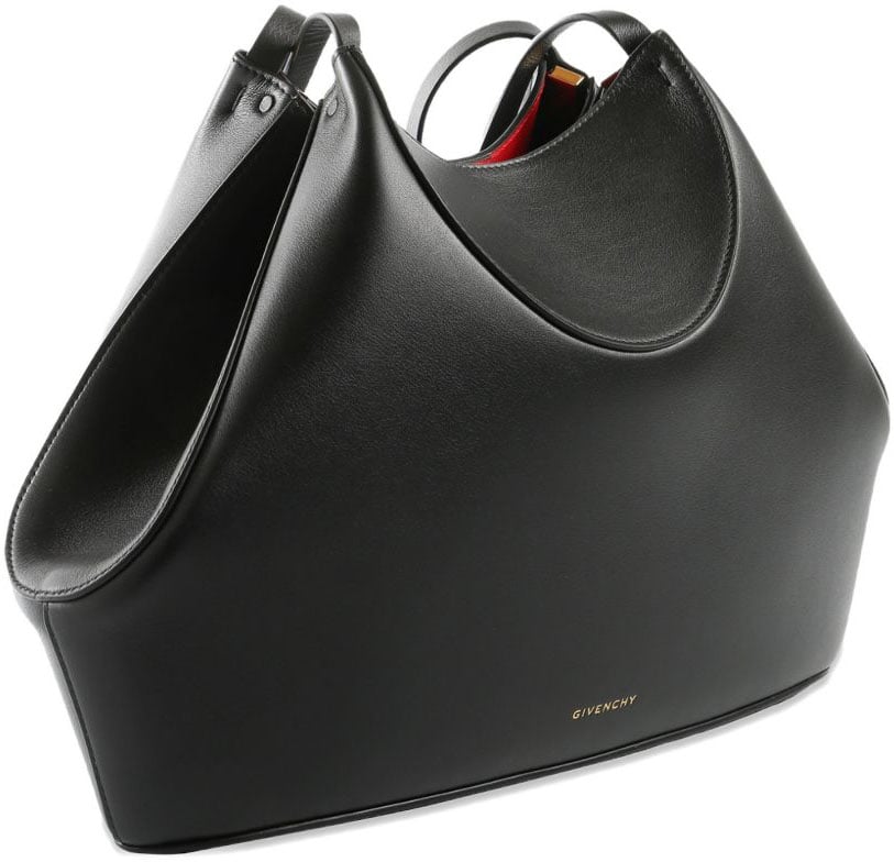 Givenchy Structured Black Silk and Nylon Bag Zwart