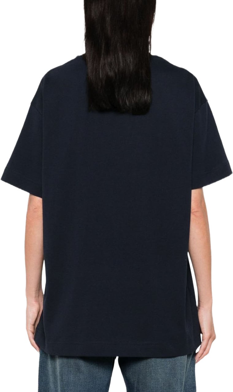 Givenchy Navy Crew Neck T-Shirt Zwart