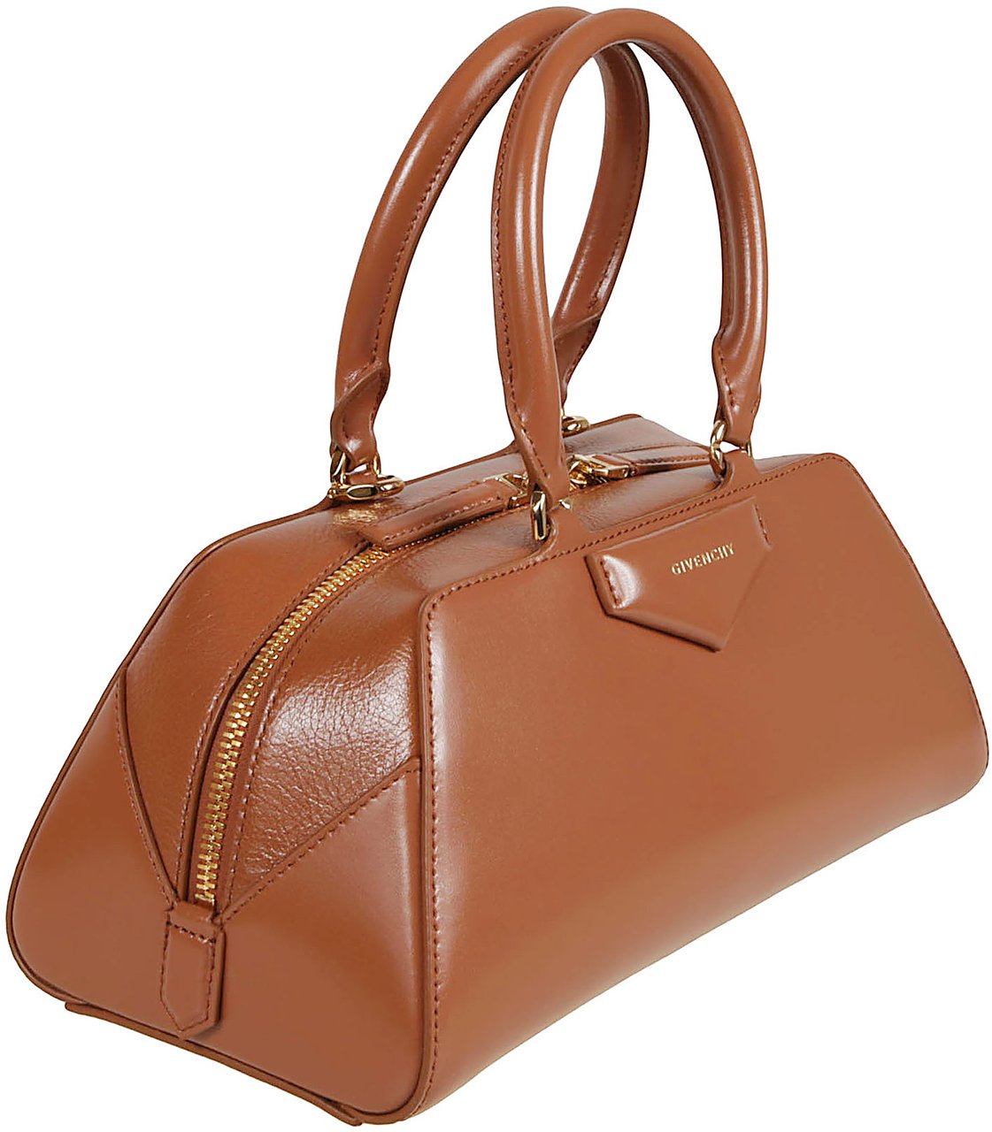 Givenchy Origami-Style East-West Box Calfskin Bag Bruin