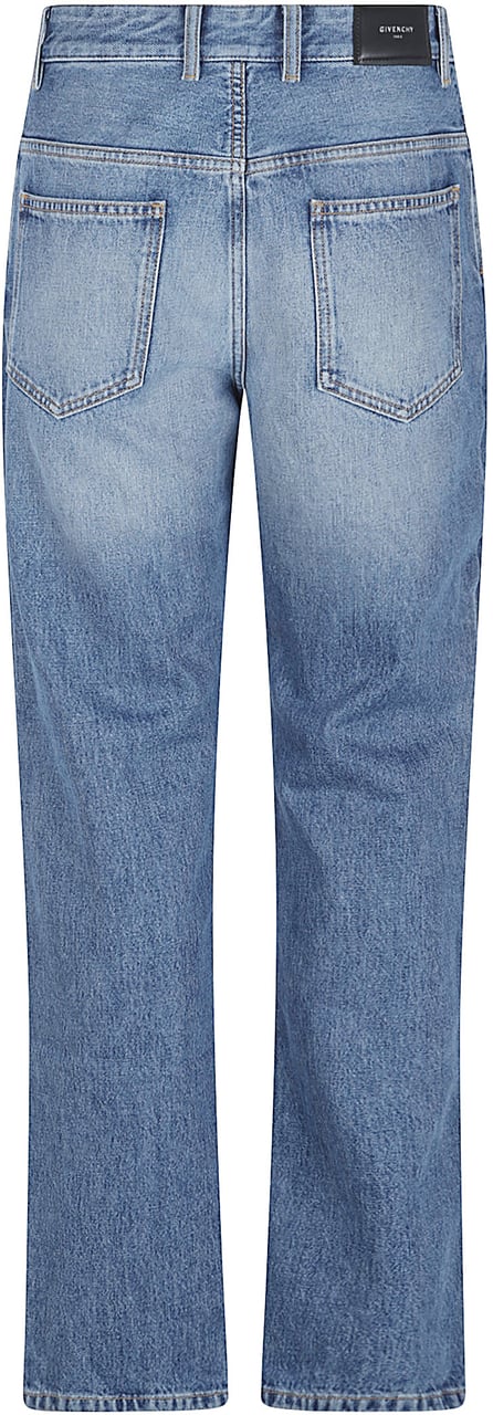 Givenchy Medium Blue Relaxed Fit Jeans Blauw