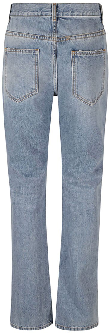 Givenchy Classic High-Waisted Straight-Leg Denim Blauw