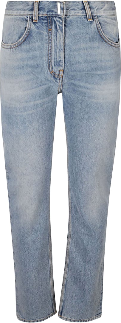 Givenchy Classic High-Waisted Straight-Leg Denim Blauw