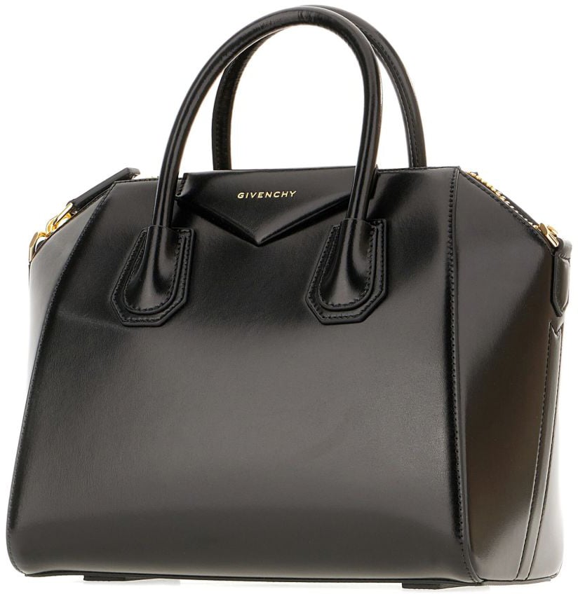 Givenchy Trapezoidal Handbag with Glossy Silk Zwart