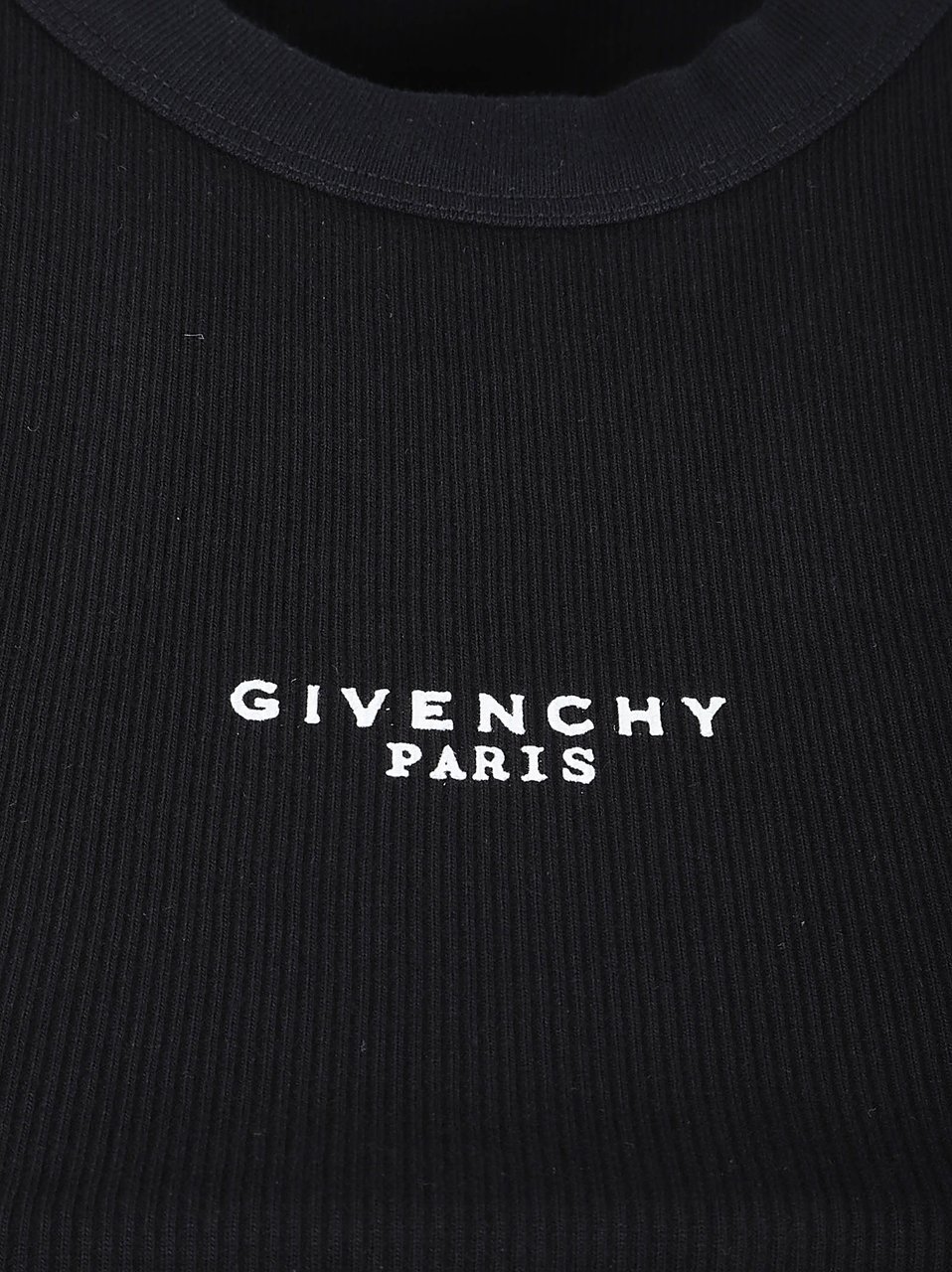 Givenchy Cropped Black Tank Top Zwart