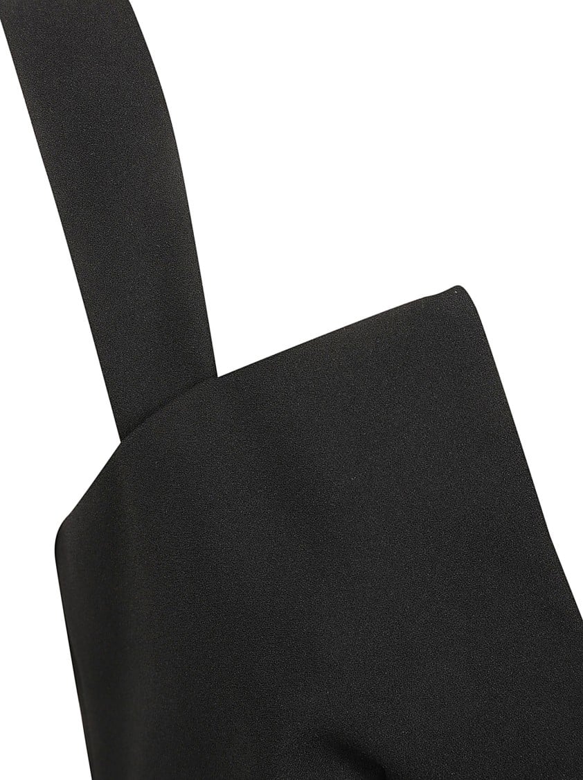 Givenchy Fitted Black Dress With Deep V-Neckline Zwart