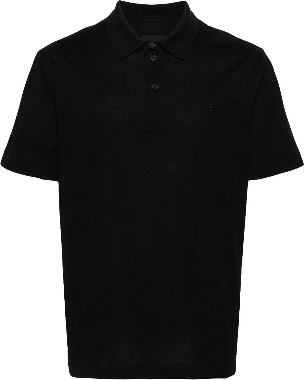 Givenchy Cotton Piqué Polo Shirt Zwart
