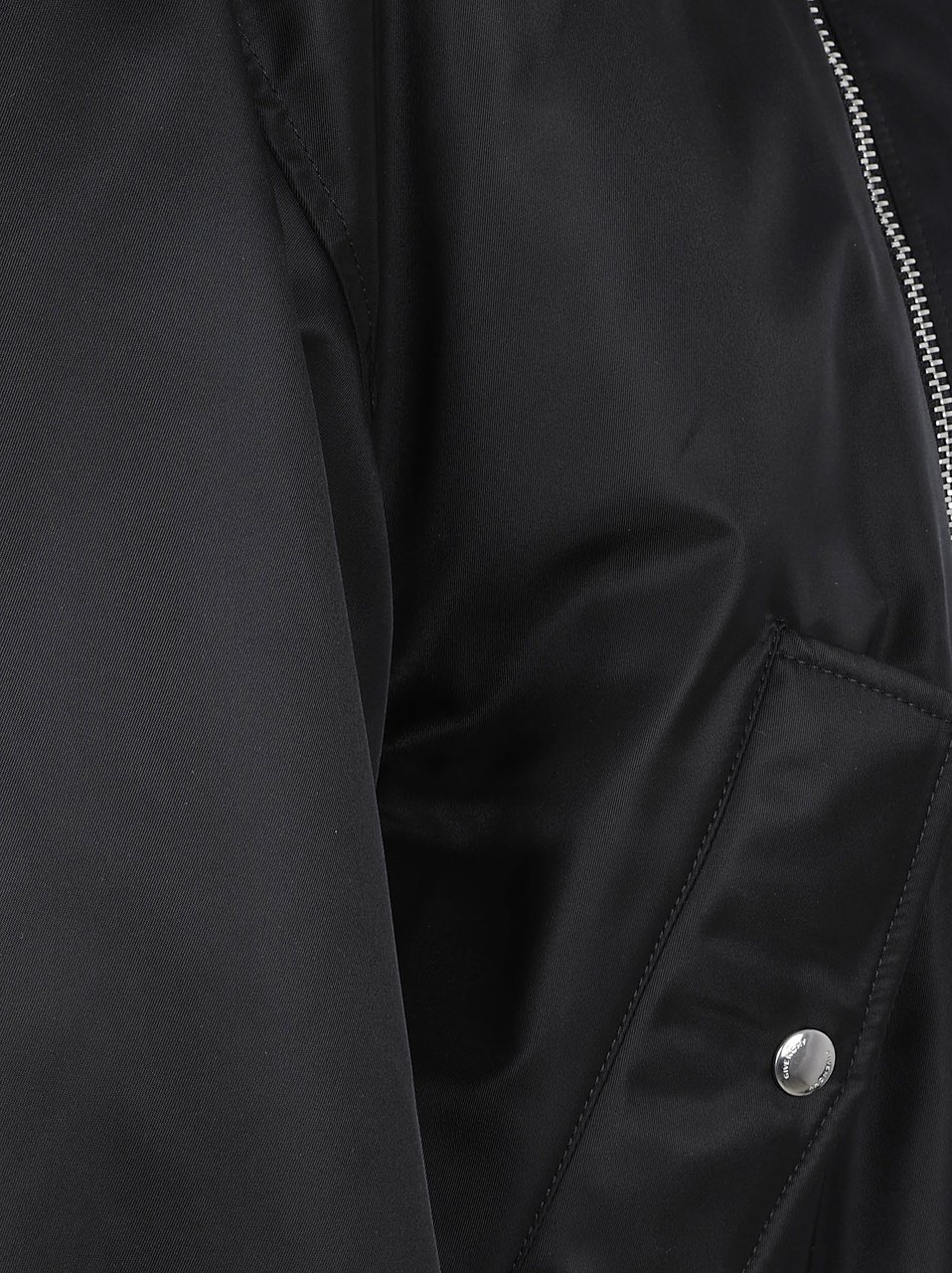 Givenchy Cocoon Silhouette Black Bomber Jacket Zwart