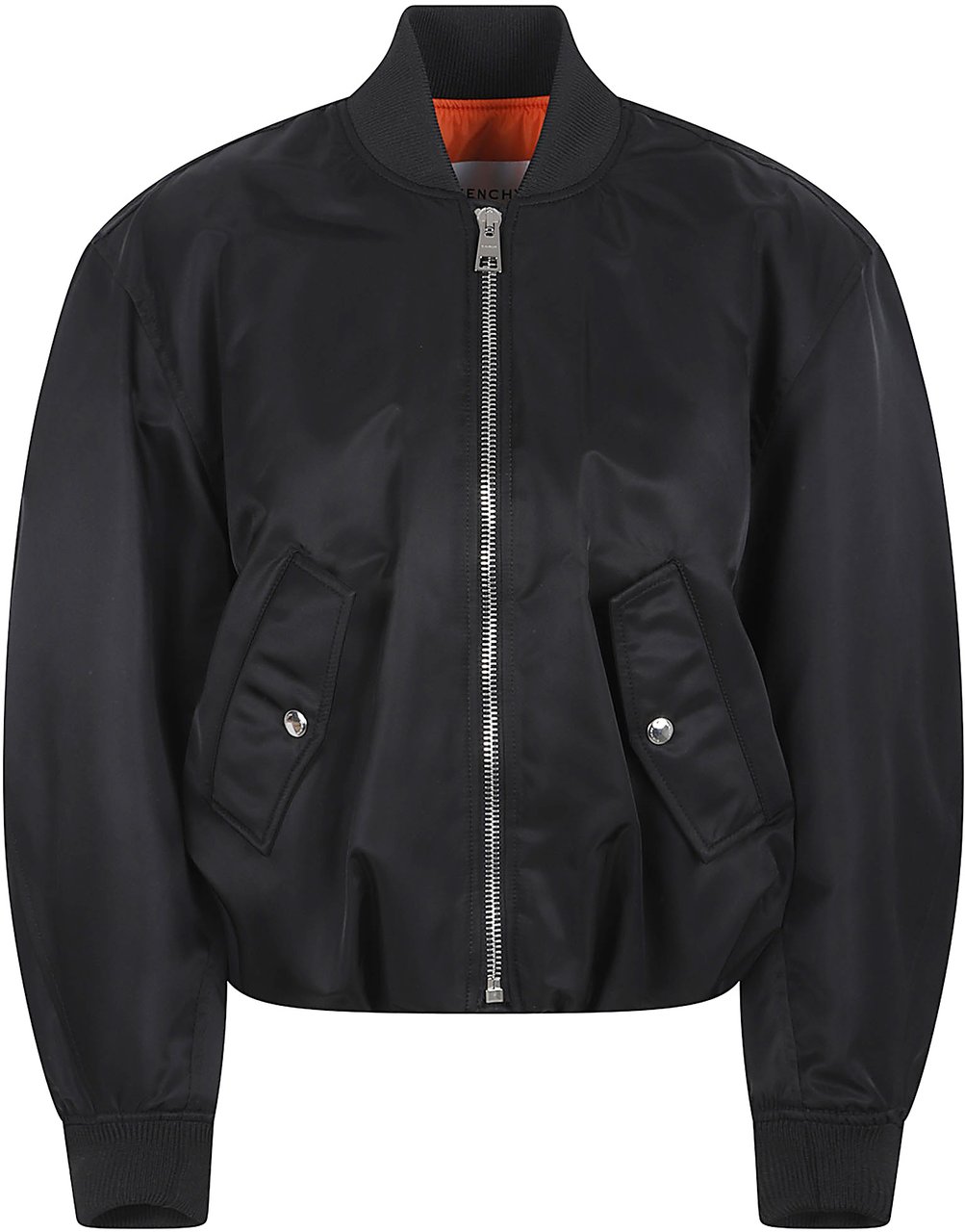 Givenchy Cocoon Silhouette Black Bomber Jacket Zwart