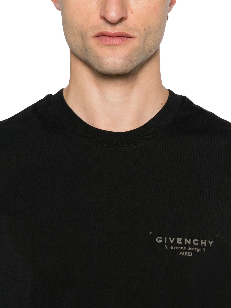 Givenchy Crew Neck Black T-Shirt Zwart