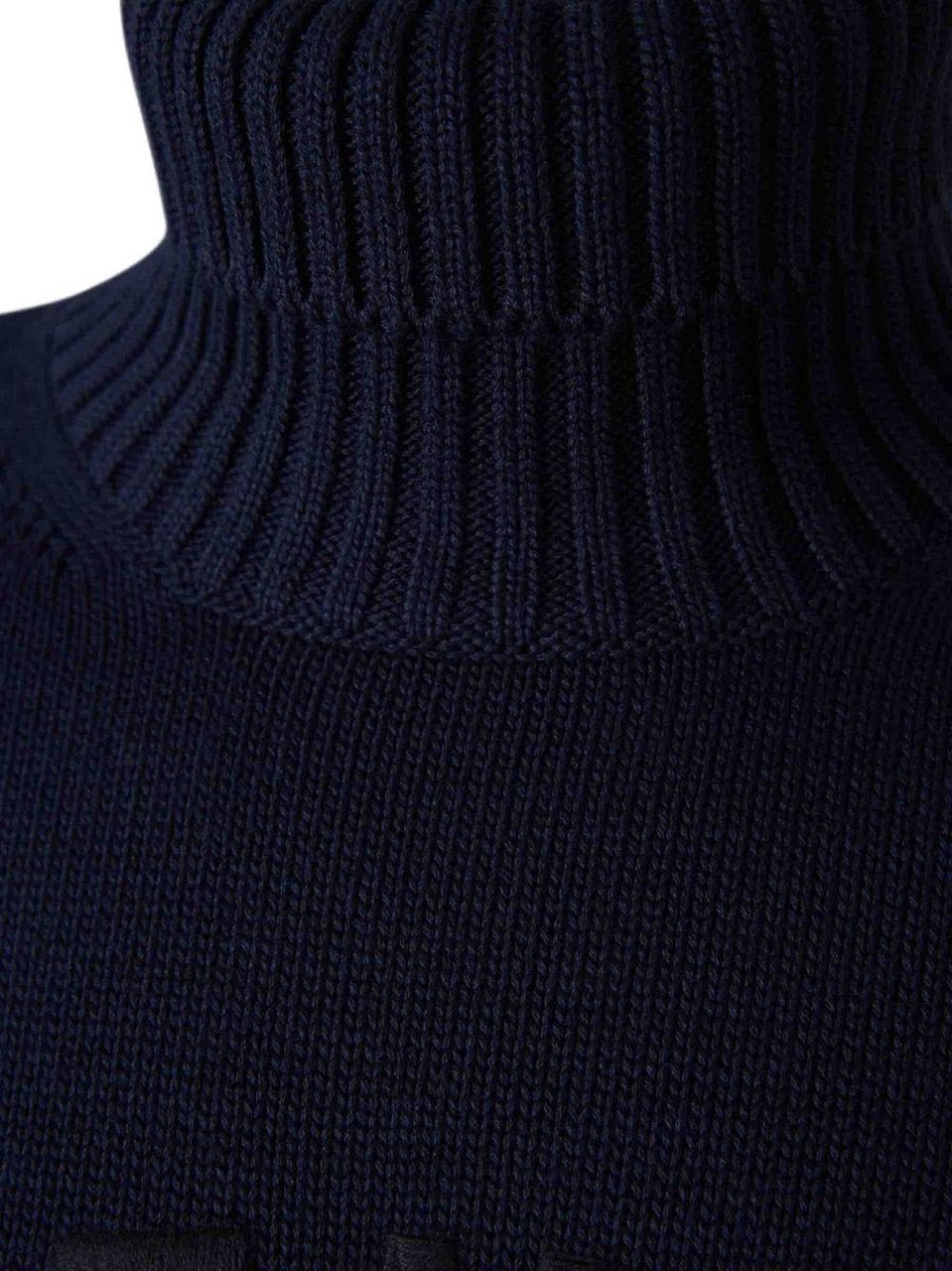 Givenchy Dark Navy Blue Turtleneck Sweater Zwart