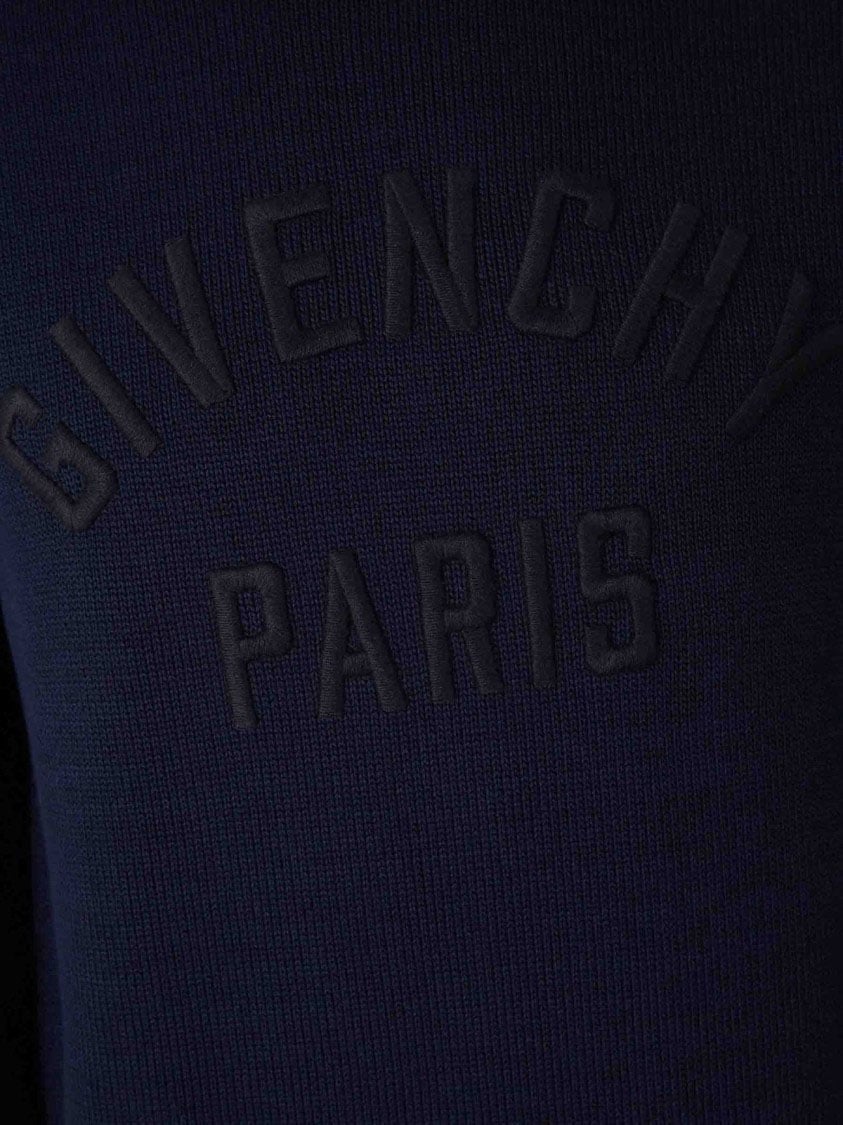 Givenchy Dark Navy Blue Turtleneck Sweater Zwart