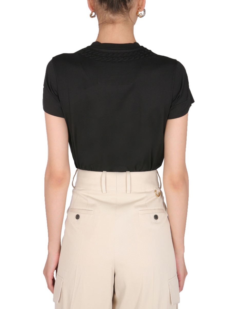 Givenchy T-SHIRT WITH CHAIN MOTIF Zwart