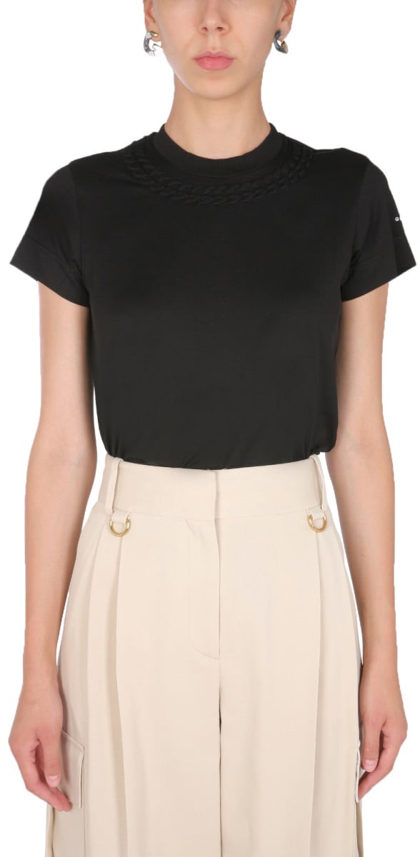 Givenchy T-SHIRT WITH CHAIN MOTIF Zwart