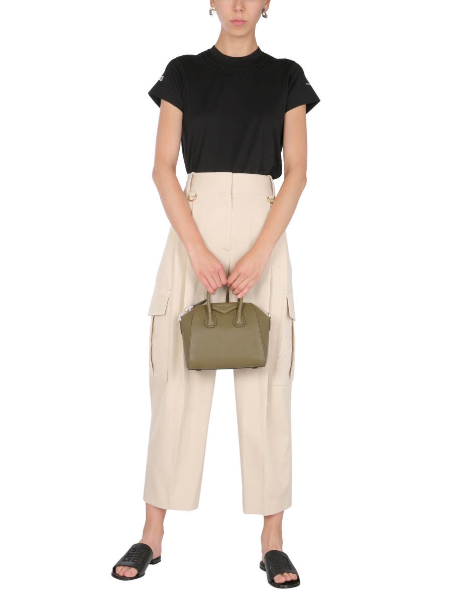 Givenchy T-SHIRT WITH CHAIN MOTIF Zwart