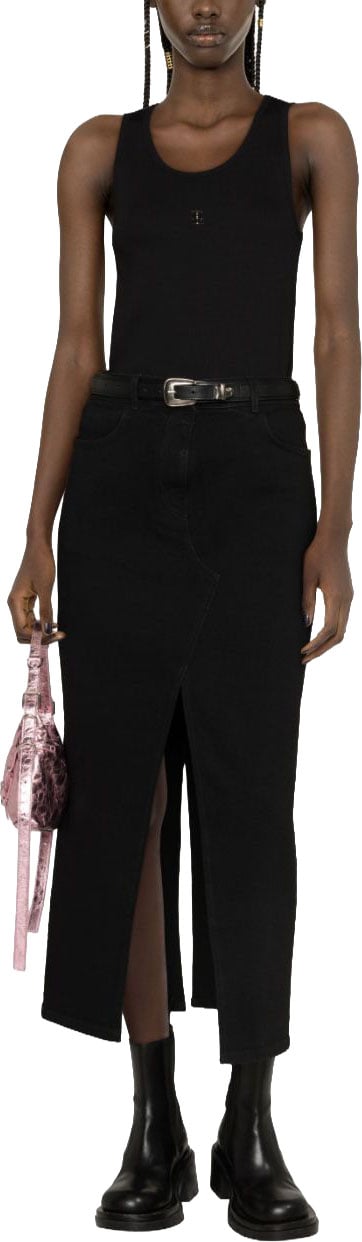 Givenchy Ribbed Knit Tank Zwart