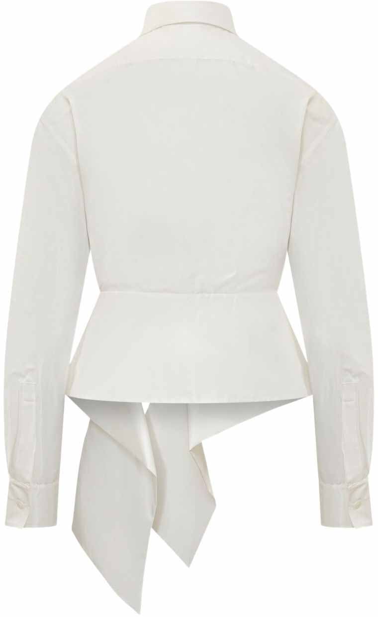 Givenchy Long-Sleeved Top with Classic Collar Wit