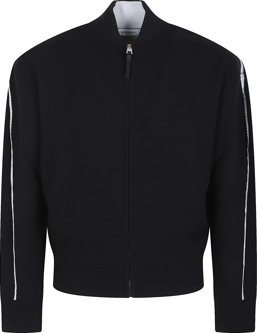 Givenchy Zip-Up Sweater With Couture Seam Zwart