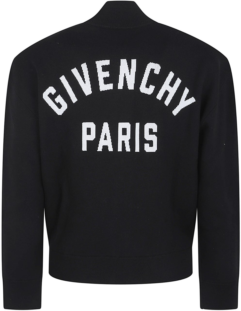 Givenchy Zip-Up Sweater With Couture Seam Zwart