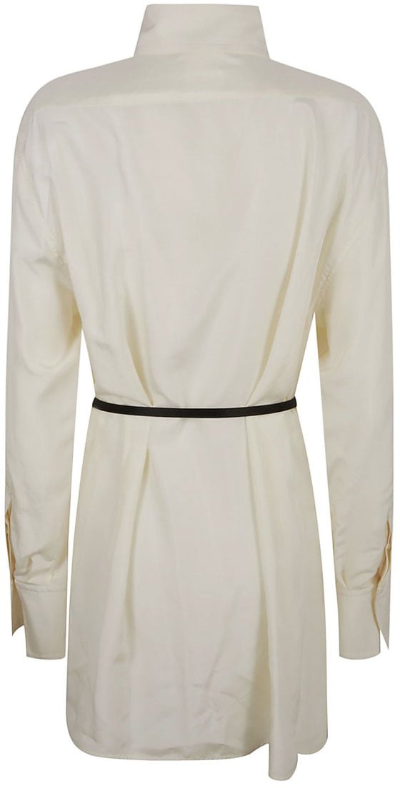 Givenchy Beige Silk Shirt With Classic Collar Neutraal