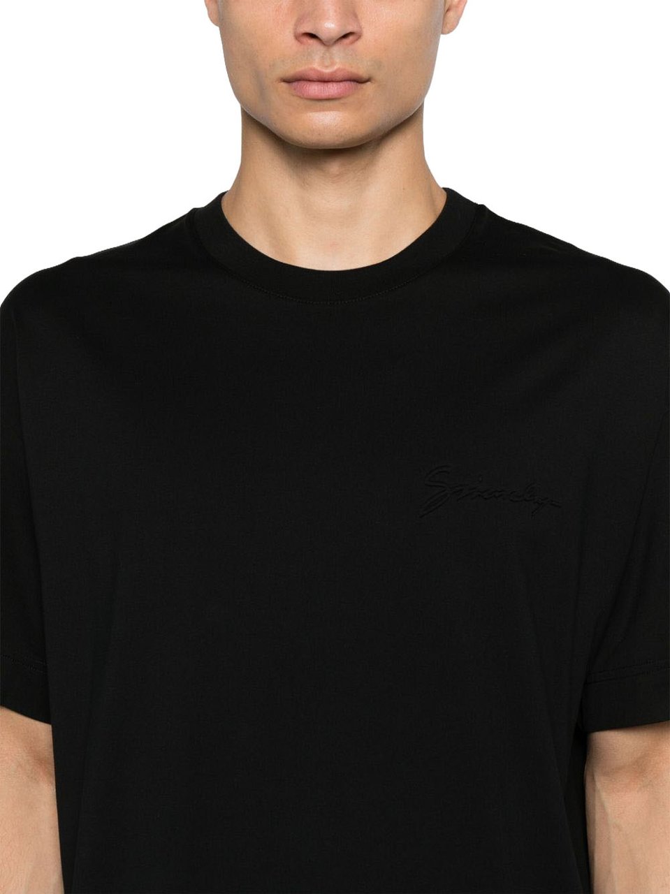 Givenchy Cotton Jersey T-Shirt Zwart