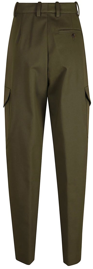 Givenchy High-Waisted Twill Trousers Grijs