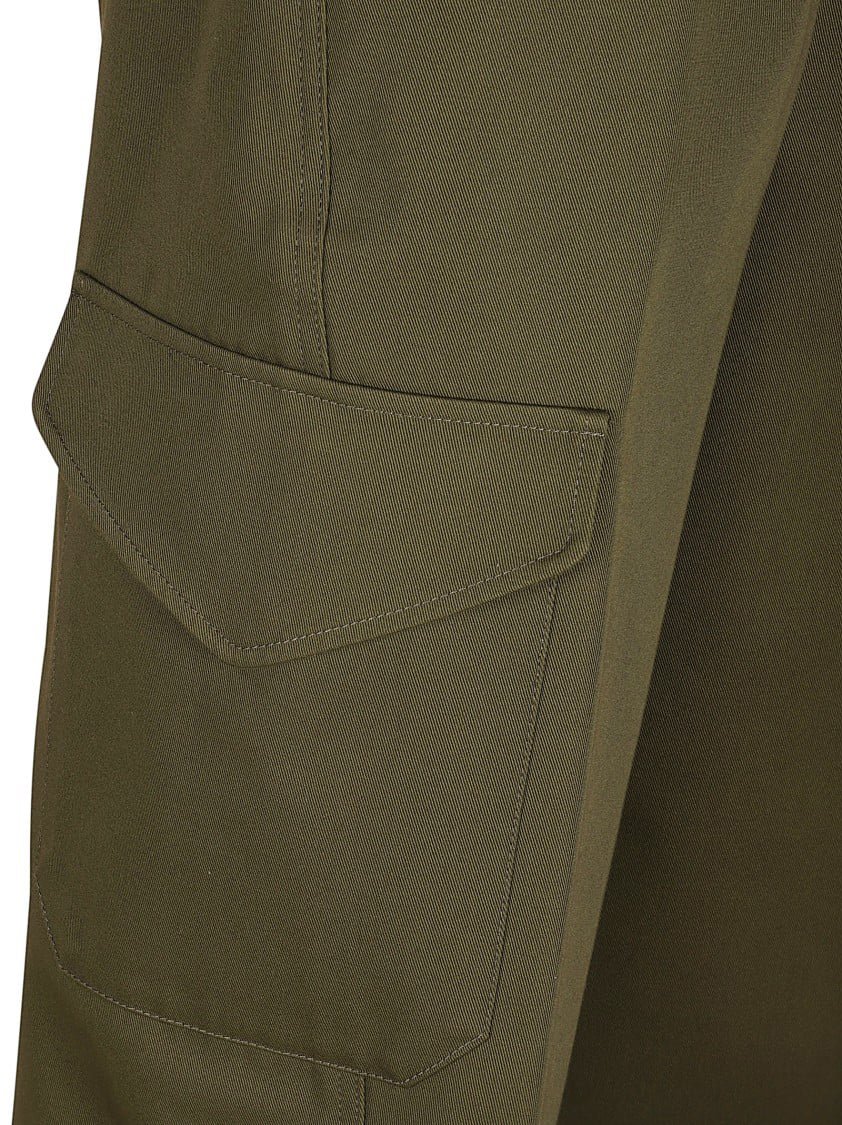 Givenchy High-Waisted Twill Trousers Grijs