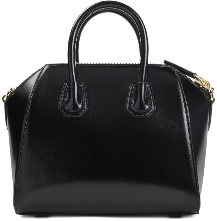 Givenchy Structured Handbag in Glossy Silk Zwart