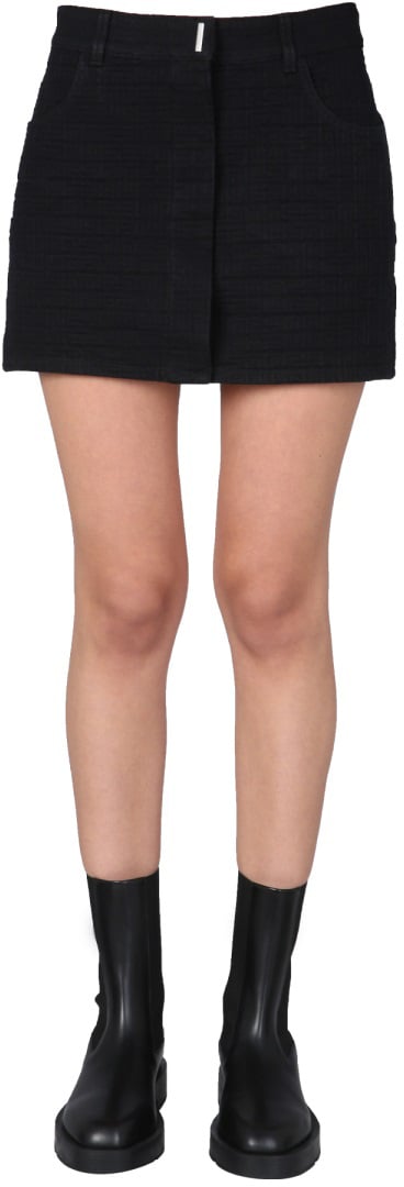 Givenchy 4G JACQUARD SKIRT Zwart