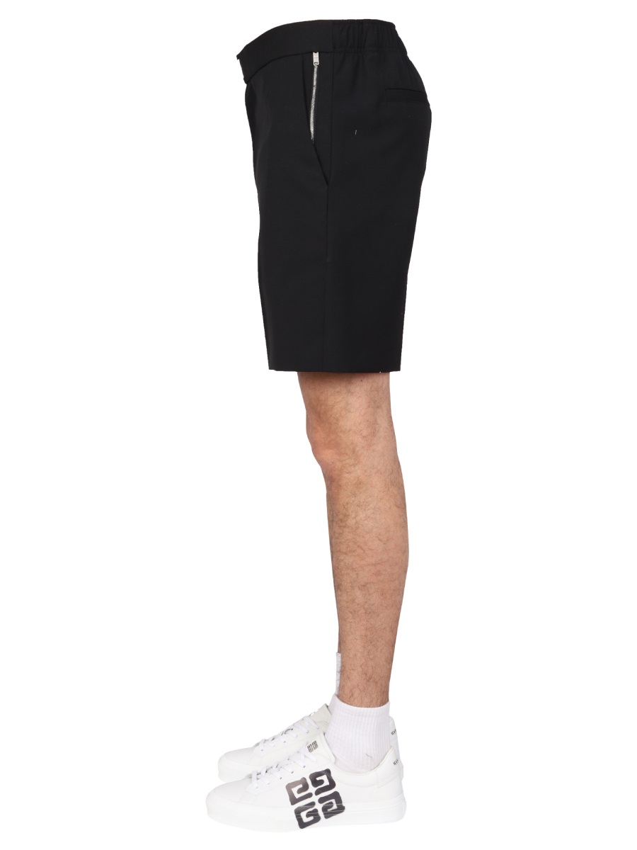 Givenchy LOGO BAR BERMUDA SHORTS Zwart