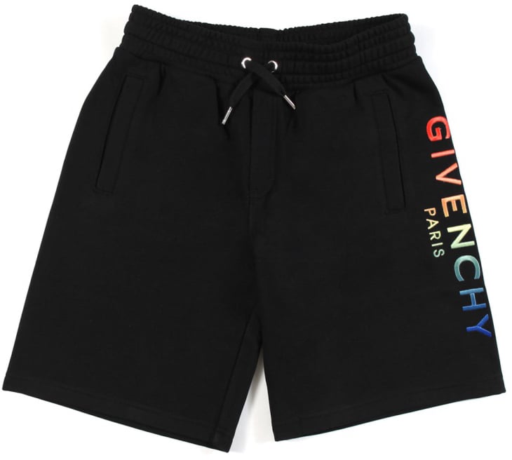 Givenchy multicolor side logo bermuda shorts Zwart