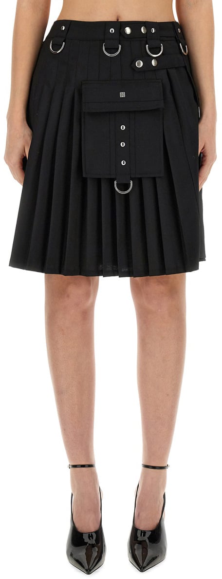 Givenchy KILT SKIRT Zwart