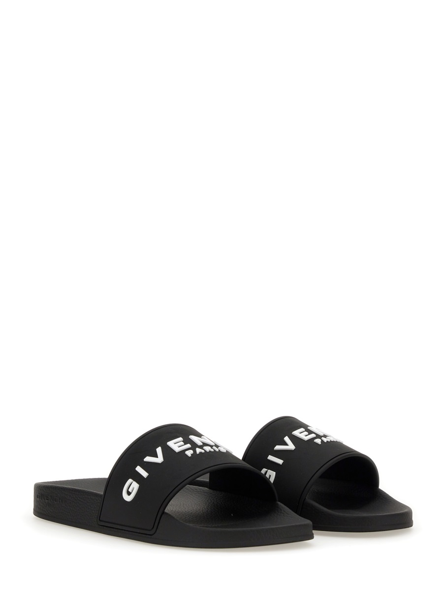Givenchy SANDALO SLIDE CON LOGO Zwart