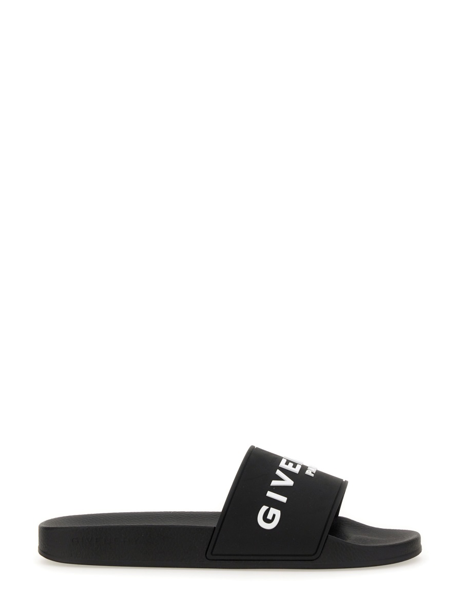 Givenchy SANDALO SLIDE CON LOGO Zwart